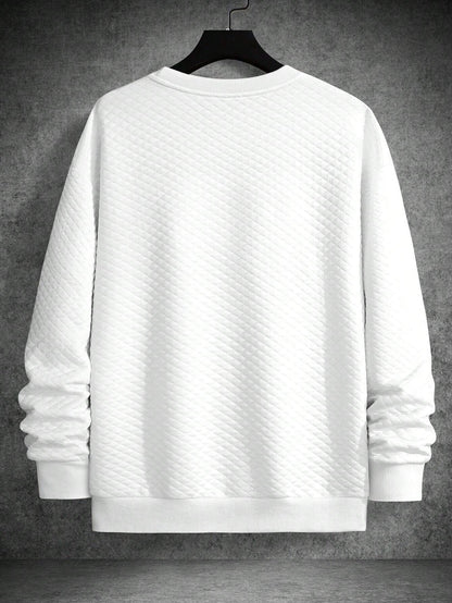 Manfinity Homme Men'S Drop Shoulder Plain Long Sleeve Going Out Casual Sweatshirt, Boyfriend Gift