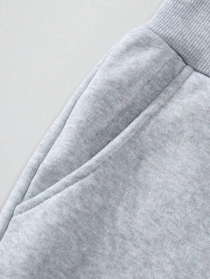 Manfinity Hypemode Men Letter Graphic Drawstring Waist Sweatpants Sweat Pant Going Out Casual Dad and Me